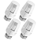 BYZESTY Heizungsthermostat - Heizkörperthermostat, 4 Stück Thermostatkopf...