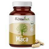 Maca Kapseln Bio 180 Stück | hochdosiert mit je 3000mg Maca-Pulver pro...