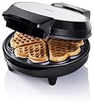 Bestron Waffeleisen für klassische Herzwaffeln, Waffelmaker mit Backampel...