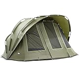 Lucx® Bobcat Angelzelt 2 Mann Bivvy Karpfenzelt 2 Personen Anglerzelt Carp...