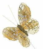 Corsage Creations – 10 cm Glitzer-Schmetterlinge, 12 Stück, 20 cm)