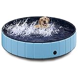 TOSANEO Hundepool Swimmingpool Pool Plantschbecken Badewanne Hundebadewanne...