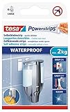 tesa Powerstrips Waterproof Strips LARGE - wasserfeste, doppelseitige...