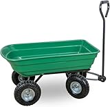 Gartenwagen mit Kippfunktion, Transportwagen bis 250 kg, 75L Ladevolumen,...