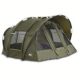 Lucx Leopard Bivvy Angelzelt für 2-3 Mann - wasserdichtes Karpfenzelt mit...