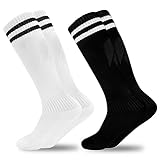 GRPSKCOS Kinder Fußball Socken, 2 Paar Fußballstutzen kinder Sport...