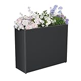 Jacklin F Wetterfester Edelstahl Blumentopf Groß - Hochwertiger...