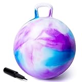 U&C Planet Hüpfball für Kinder Aufblasbarer Hopperball mit Pumpe, 50 cm...