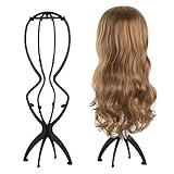 Huybaa 2er-Pack 50 cm langer Perückenständer, Perückenclip, abnehmbarer...