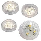 Fachhandel Plus Teelicht 4er Set mit je 3 SMD-LEDs, Batteriebetrieb,...