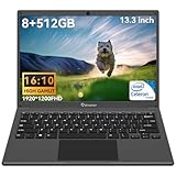 ADREAMER 13.3Zoll Laptop Computer, Windows 11 8GB RAM+512B SSD,1920x1200...