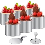 Dessertringe und Speiseringe 6 Stück speiseringe Lebensmittel Ringe Ring...