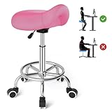 Sattelhocker Ergonomisch - Bequemer Sattelstuhl mit einem breiten...