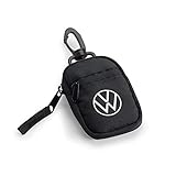 Volkswagen 1H2087402 Schlüsseltasche/Etui, Schwarz mit VW Logo und...