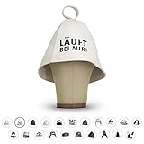 LoWell® Saunahut - Filzhut für Damen und Herren inkl. Sauna-Ratgeber -...