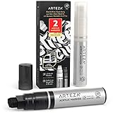 ARTEZA Acrylstifte, 2er-Set, Weiß und Schwarz, 3-in-1-Multi-Line-Federn,...