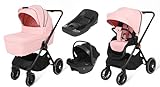 BabyVoyage 4 in 1 Kinderwagen für Neugeborene bis Kleinkind, Kinderwagen...