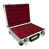 MC.Sammler Alu Münzenkoffer Münzkoffer inkl 5 Münztableaus für 170 STK...