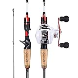 Sougayilang Casting Angelrute und Rollen-Kombi, 1.8m/2.1m MH Angelrute mit...
