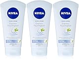 NIVEA Express Feuchtigkeit Hand Creme, leichte Handcreme mit Bambus-Extrakt...