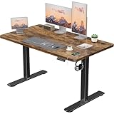 JUMMICO Höhenverstellbarer Elektrischer Schreibtisch mit USB...