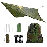 Camping Zeltplane wasserdichte 3x3M, Tent Tarp Shelter, Tarp für...