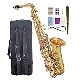 WUQIMUSC Altsaxophon-Anfänger-Set für Erwachsene und Studenten, Eb...