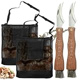 BAIFULAI Pilzsammler Set, Pilzmesser und Pilztasche Jede 2 Stück,...