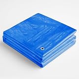 Blaue Abdeckplane 60g/m², 2x3m Gewebeplane Schutzplane Plane zum...