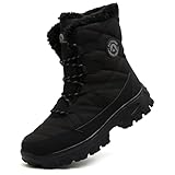 ASOCO DREAM Schneestiefel Herren Wasserdicht Warm Gefüttert Winterstiefel...