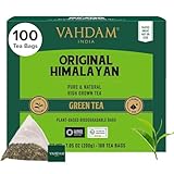 VAHDAM, Grüner Tee Von Himalaya (100 Teebeutel) 100% Reiner & Aromatischer...