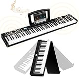 E Piano 88 Tasten: Keyboard Piano mit Bluetooth Faltbares E-piano mit...