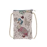 Signare Tapestry Smart Neck Pouch Bag Mini Crossbody Handytasche Damen...