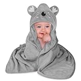 Aolso Babyhandtuch mit Kapuze, 80 x 80 cm, weiche und saugfähige...