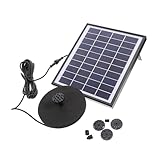 Milisten 1Satz Solarbetriebener Außenbrunnen Solarbrunnen Mit Wasserpumpe...