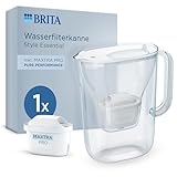 BRITA Wasserfilter Kanne Style Essential weiß (2,4l) inkl. 1x BRITA MAXTRA...