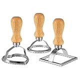 3-teiliges Ravioli-Stempel-Set, Ravioli-Macher, Stempel mit Holzgriff und...