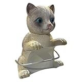 Toilettenpapierhalter – Katzen-Wandhalterung, Harz-Tierstatue,...