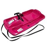 KHW | Lenkschlitten Snow Fox | Pink | 95 cm | TÜV-geprüft | inkl. Zugseil...