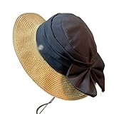YXWYXWA Straw Hat Women's Spring Summer Sunscreen Sunshade Fisherman's Hat...