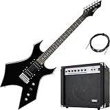 Rocktile Warhead E-Gitarre Set AK20G - Korpus aus Linde, Griffbrett aus...