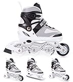 BESTIF Inliner für Kinder und Erwachsene Inline Skates 4in1 Rollschuhe...