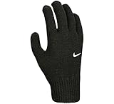 Nike Herren Swoosh Knit 2,0 Handschuhe, Schwarz/Weiß, L-XL EU