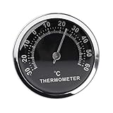 Starkes und haltbares Mini-Auto-Thermometer, 58 mm, mechanisches analoges...