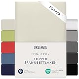 Dreamzie Premium Topper Spannbettlaken 180x200 cm - 200x200 cm - extra...