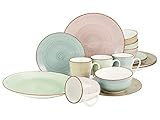 CreaTable, 22582, Serie SAMBA, 16-teiliges Geschirrset, Kombiservice aus...