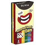 Olivia Lust Scent Dental Dam Latex, 6 Stück - farbige Lecktücher mit...