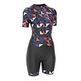 Radsport-Skinsuit für Damen, gepolstert, einteilig, Trisuit, Bike-Top,...