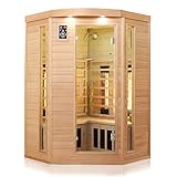 Dewello® Infrarotkabine Infrarotsauna LAKEFIELD 3 140cm x 140cm für 2-3...