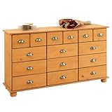 IDIMEX Kommode Schubladenschrank Landhauskommode Sideboard Colmar mit 12...